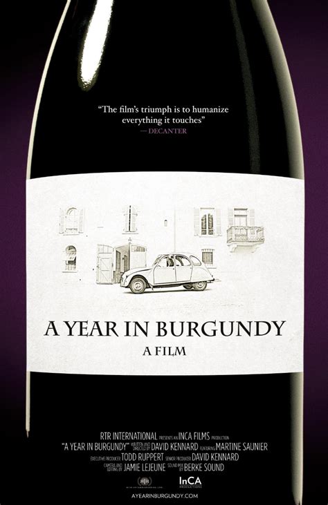 a year in burgundy film|More.